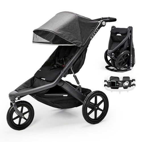 Guava Roam Jogging Stroller with 3D Nesting Fold | Compact-Folding Baby & Toddler Travel Stroller | All-Terrain Running Stroller | Portable Folding Stroller up to 60 lbs | Amazon (US)