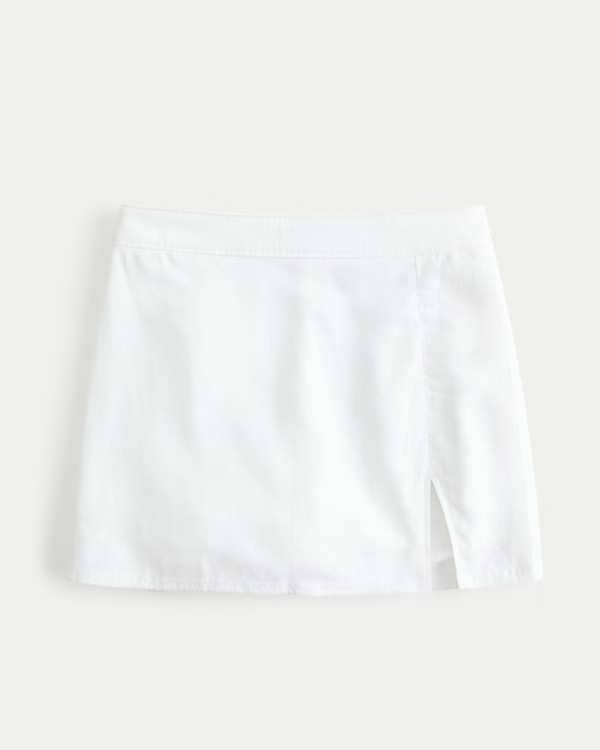 LINEN BLEND MINI SKORT | Hollister (UK)