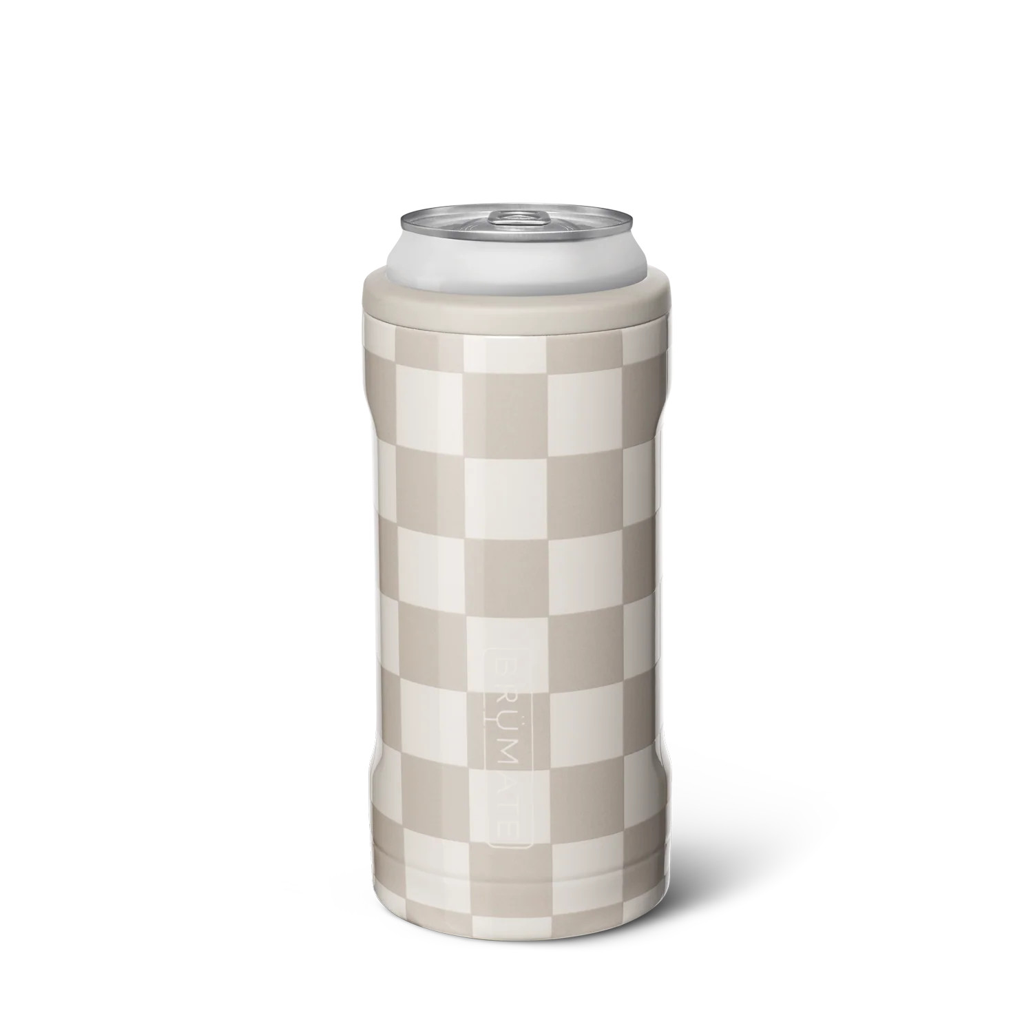 Tan Checker Hopsulator Slim | BruMate