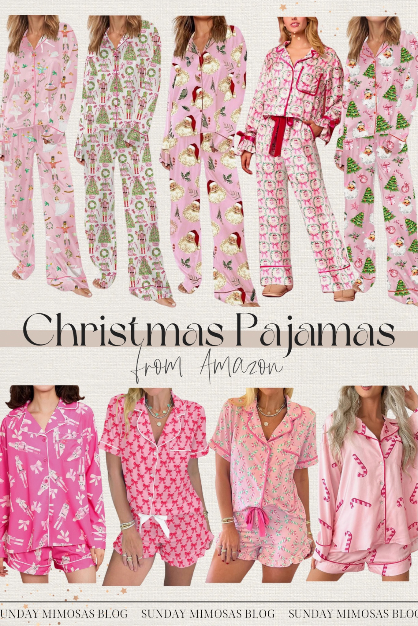 Christmas pajamas from Amazon 🎀🎄

These satin pink Christmas pajamas are the cutest! Linking a few more of my favorite Christmas pj sets below 💕 size up one for a more comfy fit :)

Amazon Christmas pajamas, Christmas bow pajamas, Christmas Jammies, Amazon holiday pajamas

#LTKHoliday #LTKSeasonal #LTKGiftGuide