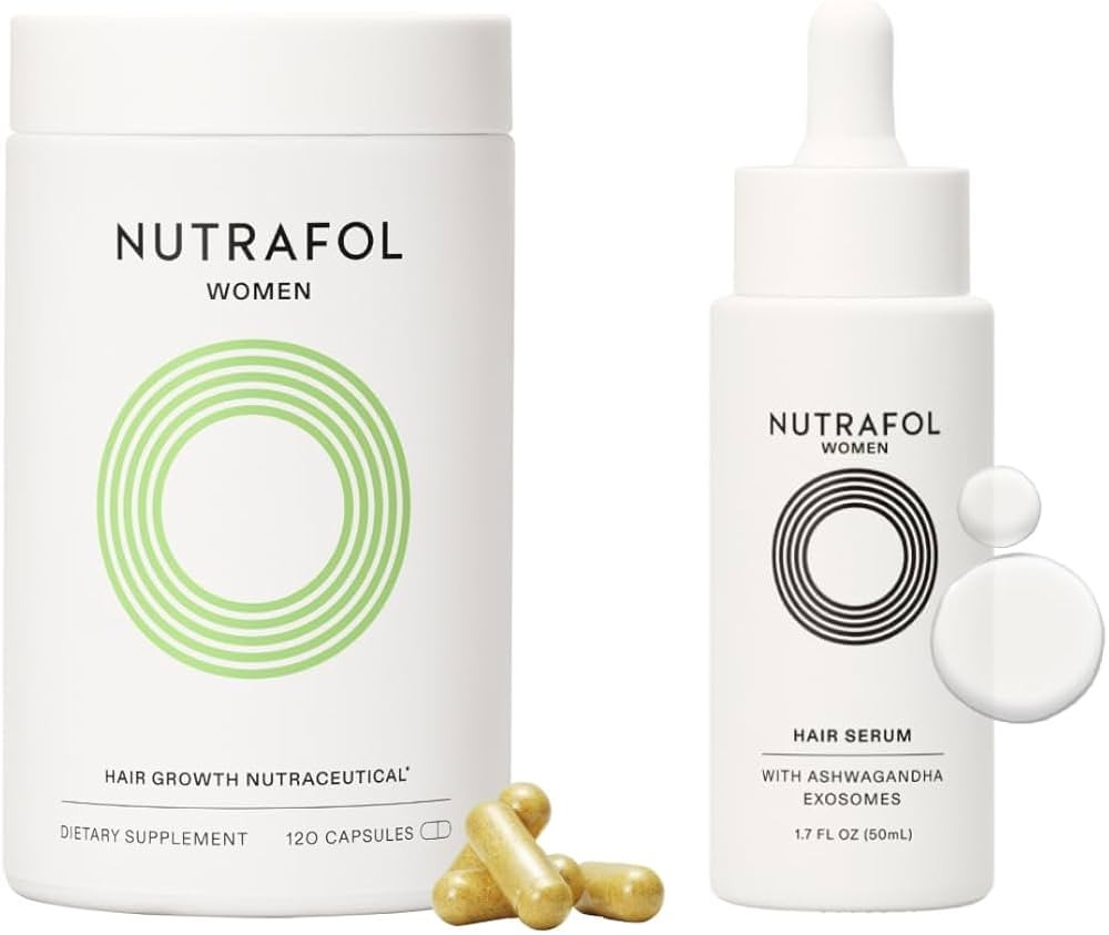 Nutrafol Women's Hair Growth Supplements and Hair Serum, Ages 18-44, Clinically Tested for Visibl... | Amazon (US)