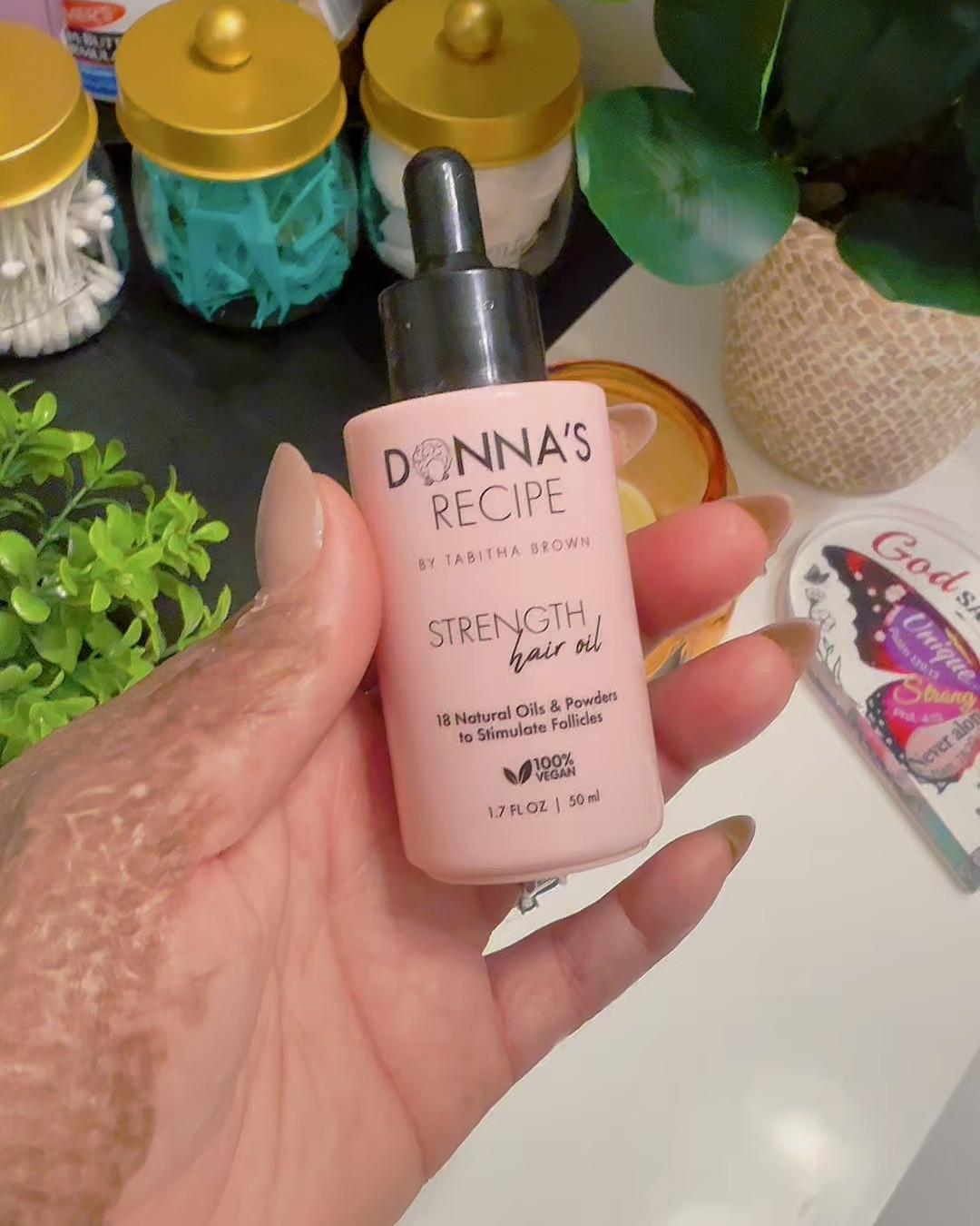 Donna’s Recipe by Tabitha Brown has helped my hair so much over the past year. I cannot live without the strength oil! I can’t find anything that soothes my scalp more.

You can buy it on Amazon for Prime Day or any day!

#LTKOver40 #LTKBeauty #LTKSaleAlert