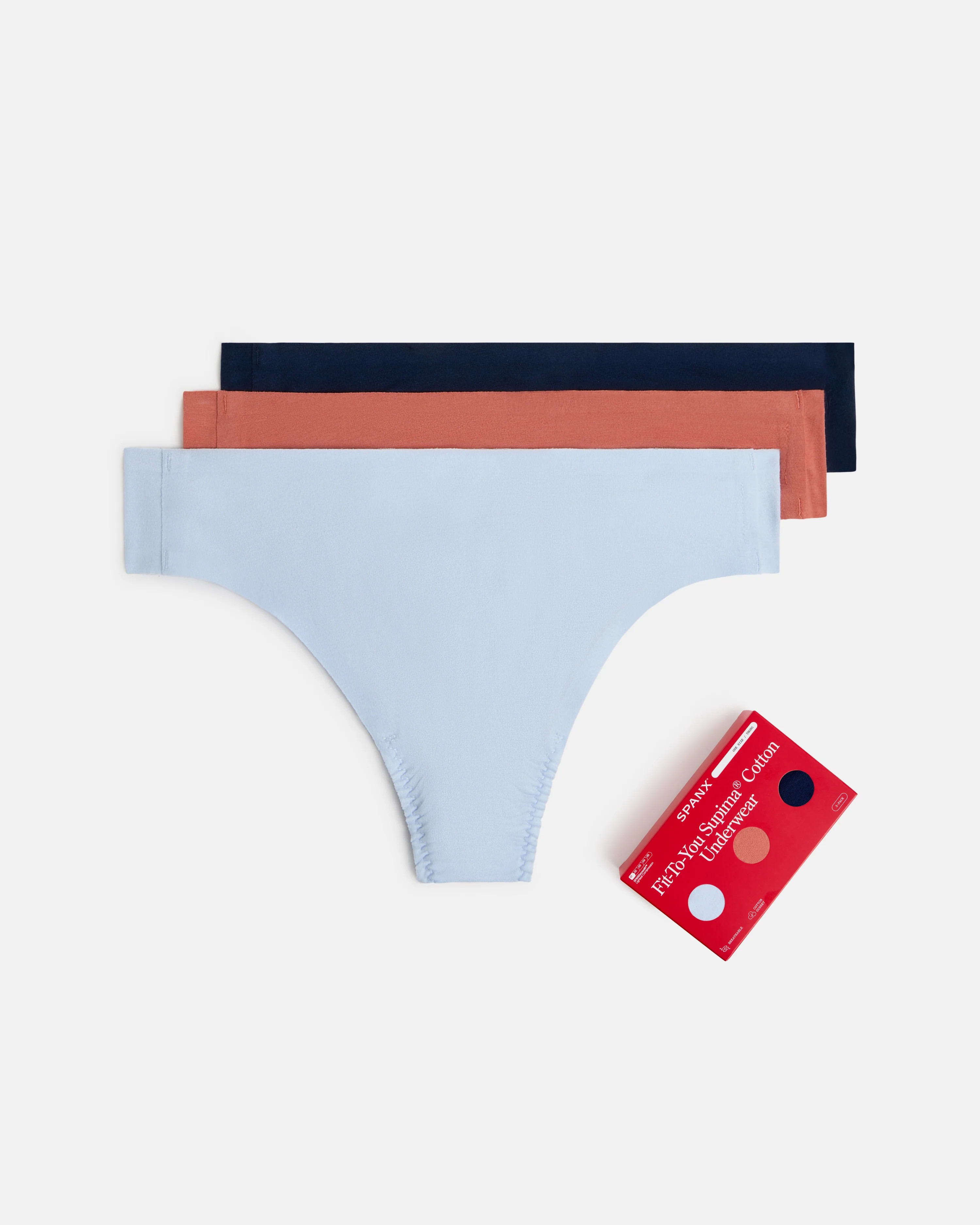 Supima Cotton Thong 3-Pack Box | Spanx