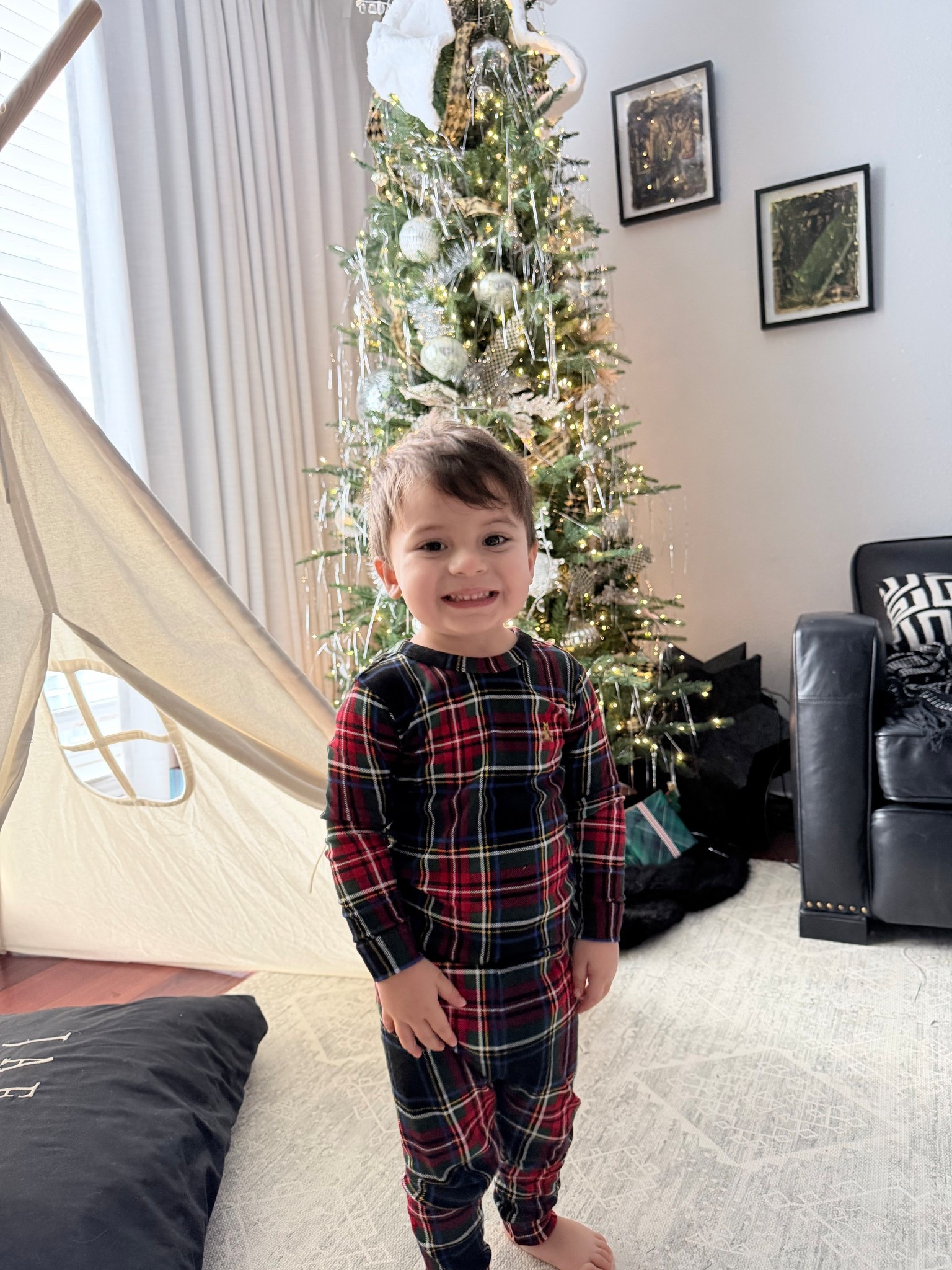 The cutest plaid pjs 

#LTKKids #LTKBaby #LTKHoliday