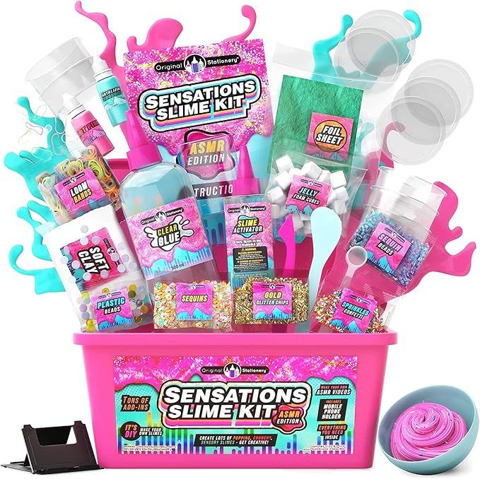 Original Stationery Sensations Slime Kit, ASMR Slime Kit for Girls to Make Christmas Slime and AS... | Amazon (US)