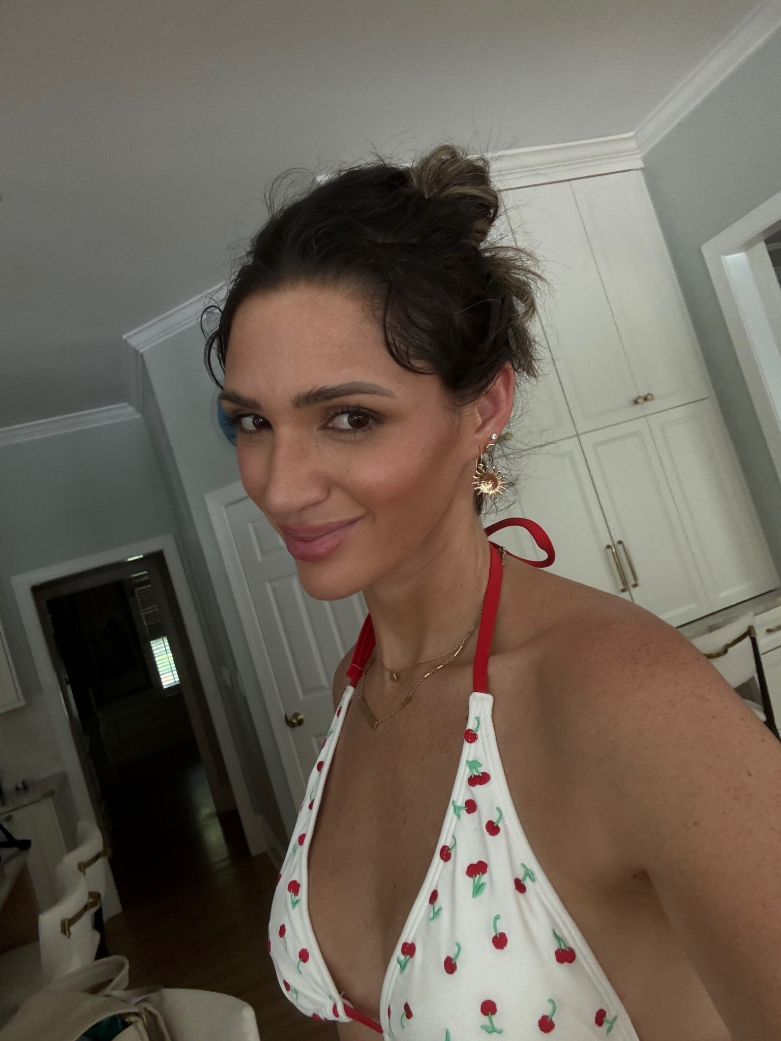 The cutest cherry swimsuit and sun earrings 

#LTKStyleTip #LTKSaleAlert #LTKSeasonal