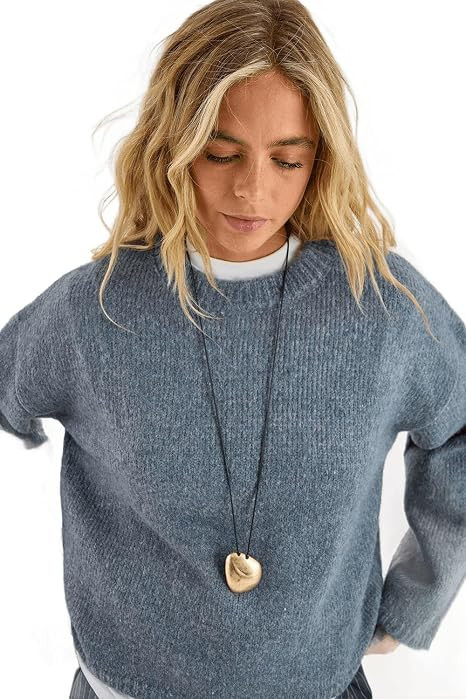 Nasty Gal Women's Oversized Crew Neck Sweater | Amazon (US)