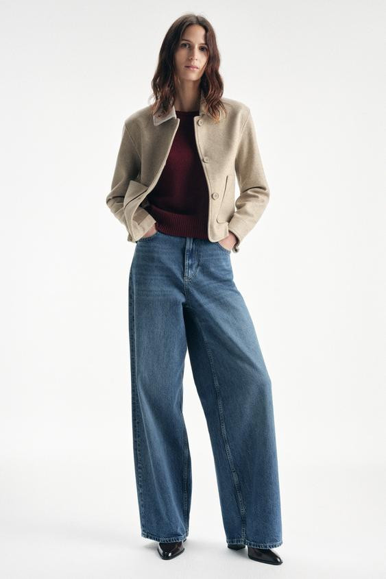 GIACCA MORBIDA CON TASCHE | Zara US