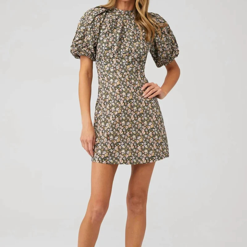 Minkpink Eclectic Mini Dress In Multi - Black - XS | Verishop