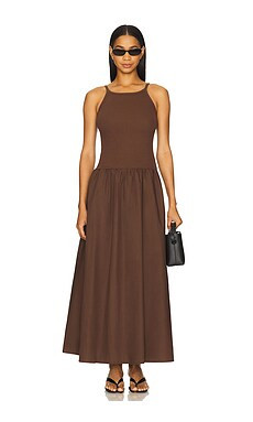 SNDYS Cruz Maxi Dress in Mocha from Revolve.com | Revolve Clothing (Global)