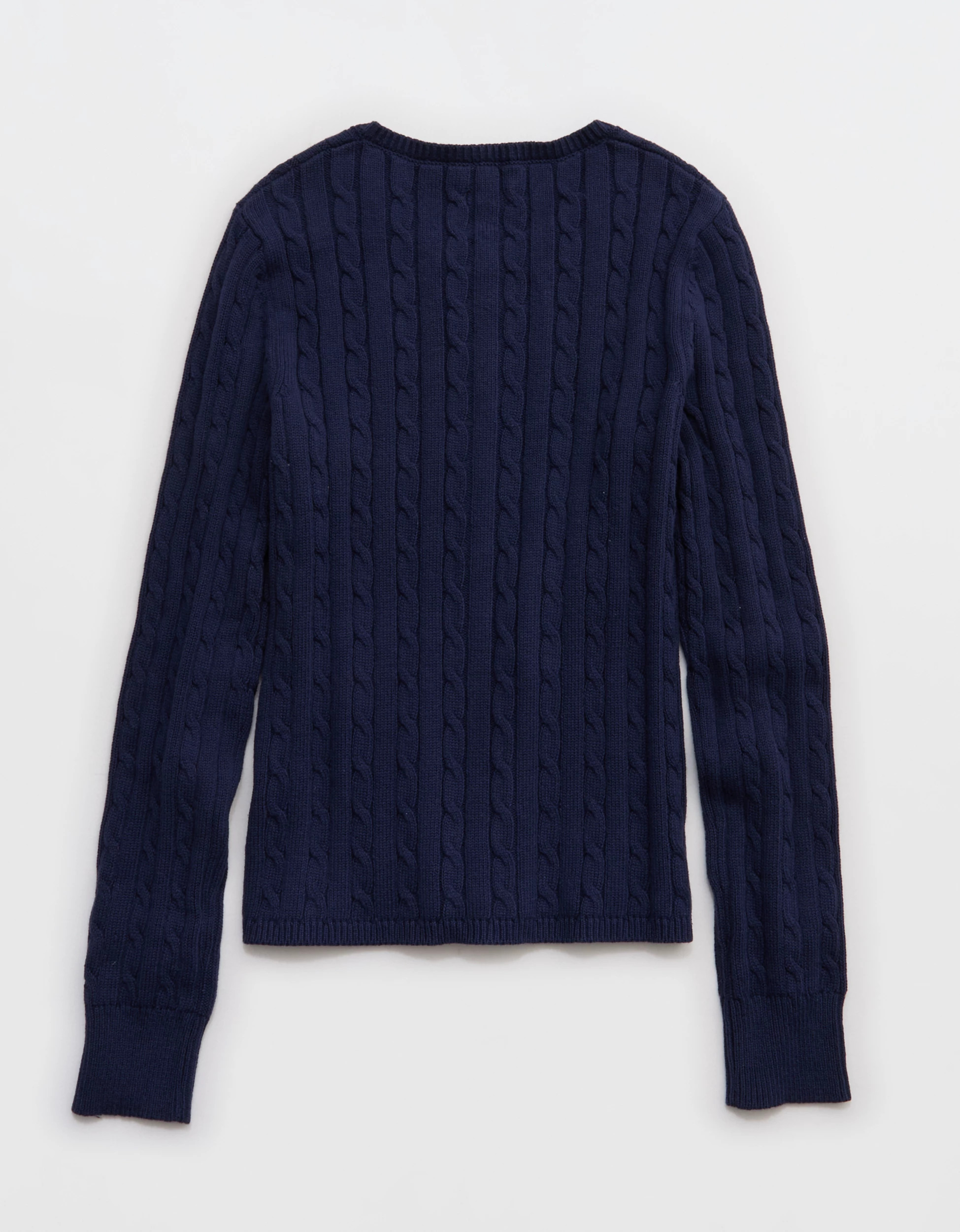 Aerie Cotton Cable Henley Sweater | American Eagle Outfitters (US & CA)