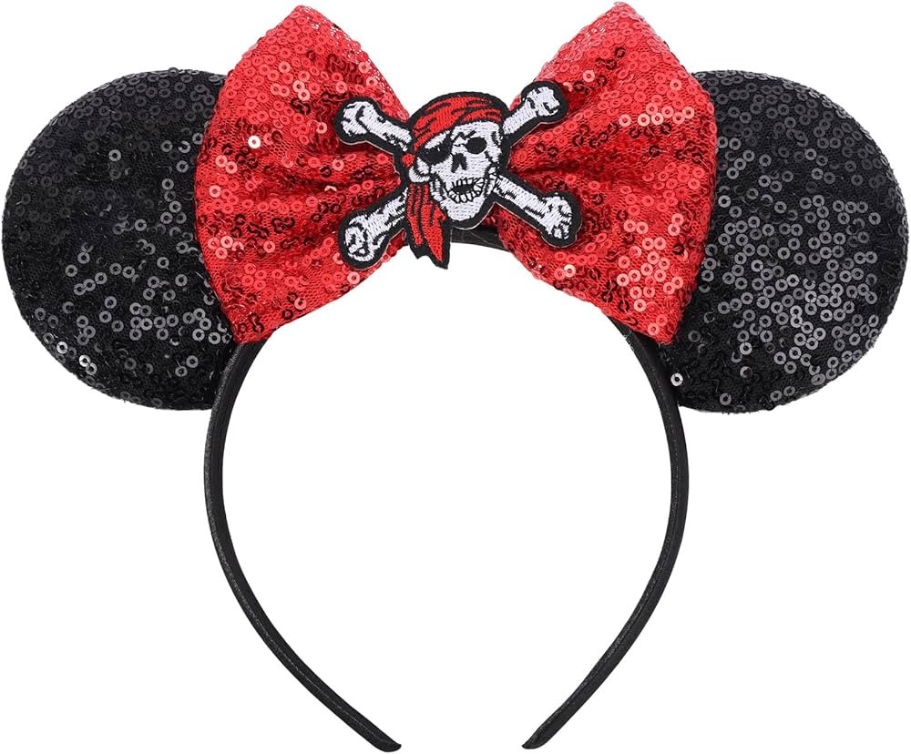 Pirate Themed Headband with Bow Ears for Women, Kids, Parties and Cosplay | Amazon (US)
