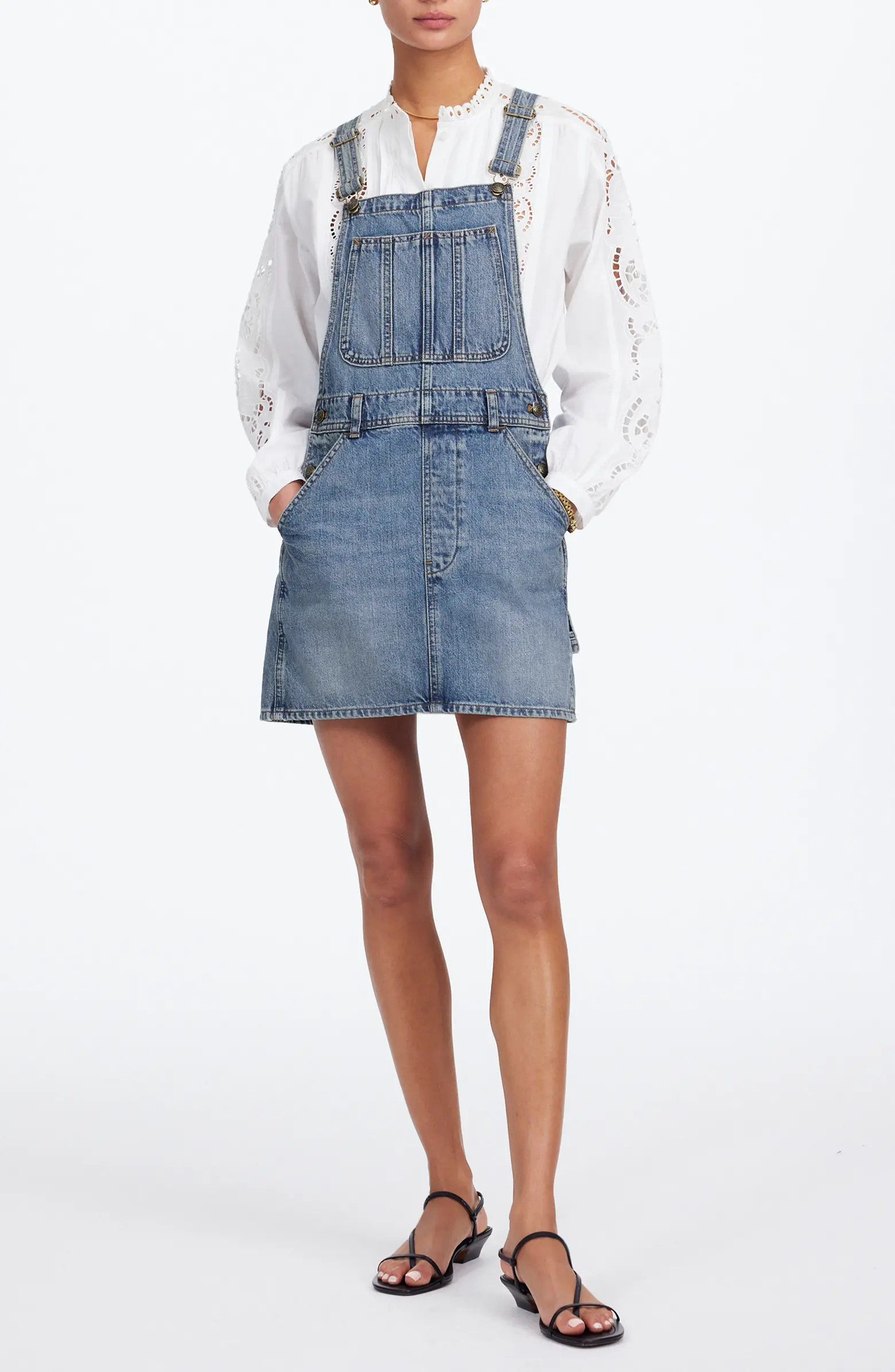 Boxy Denim Mini Skirtall | Nordstrom Rack