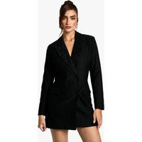 Womens Sequin Lace Blazer Dress - Black - 6 | boohoo (US & Canada)
