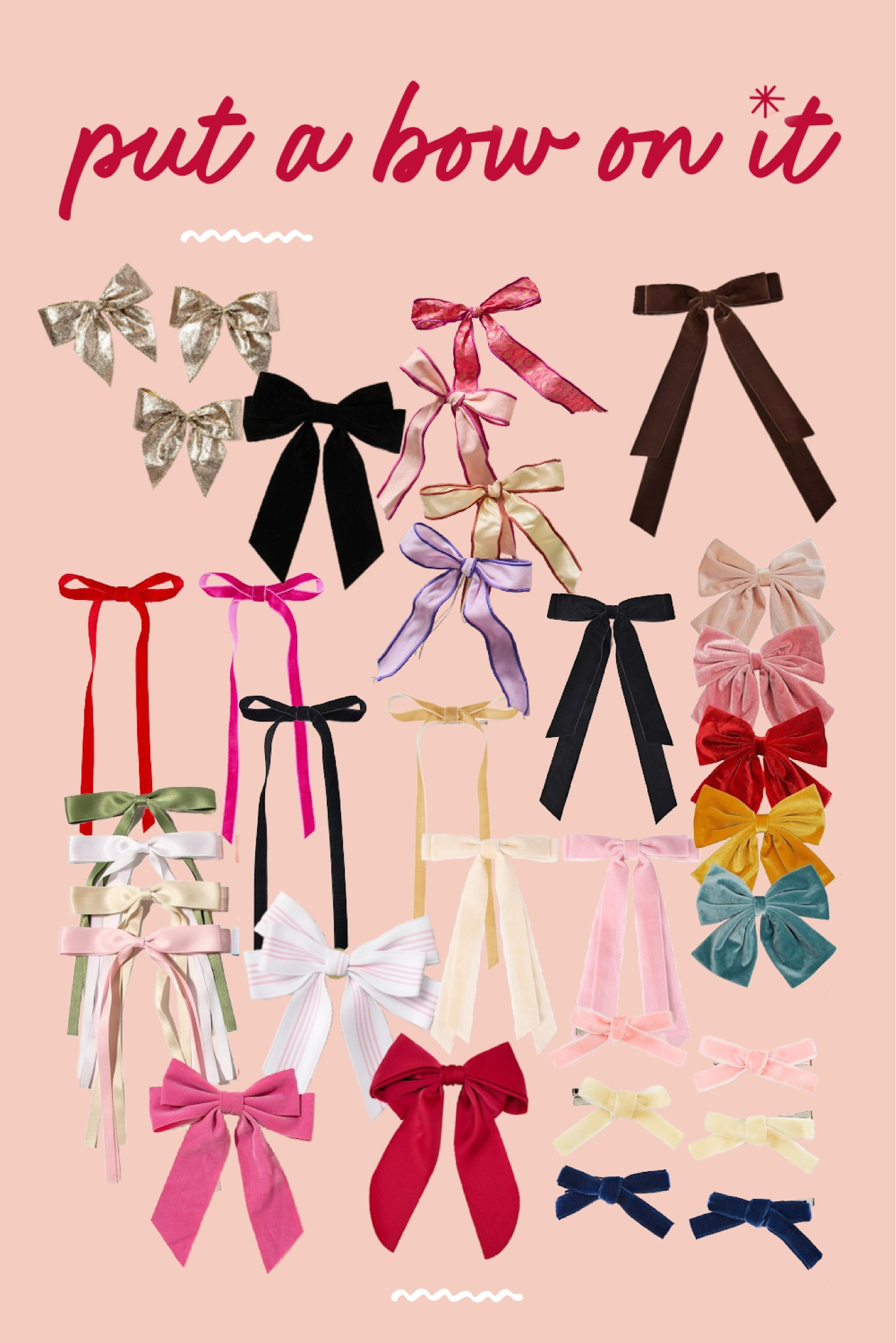 Favorite hair bows + bows for gift wrapping 🎀 #bow #bows #velvet #giftwrapping 

#LTKHoliday #LTKbeauty #LTKfindsunder50