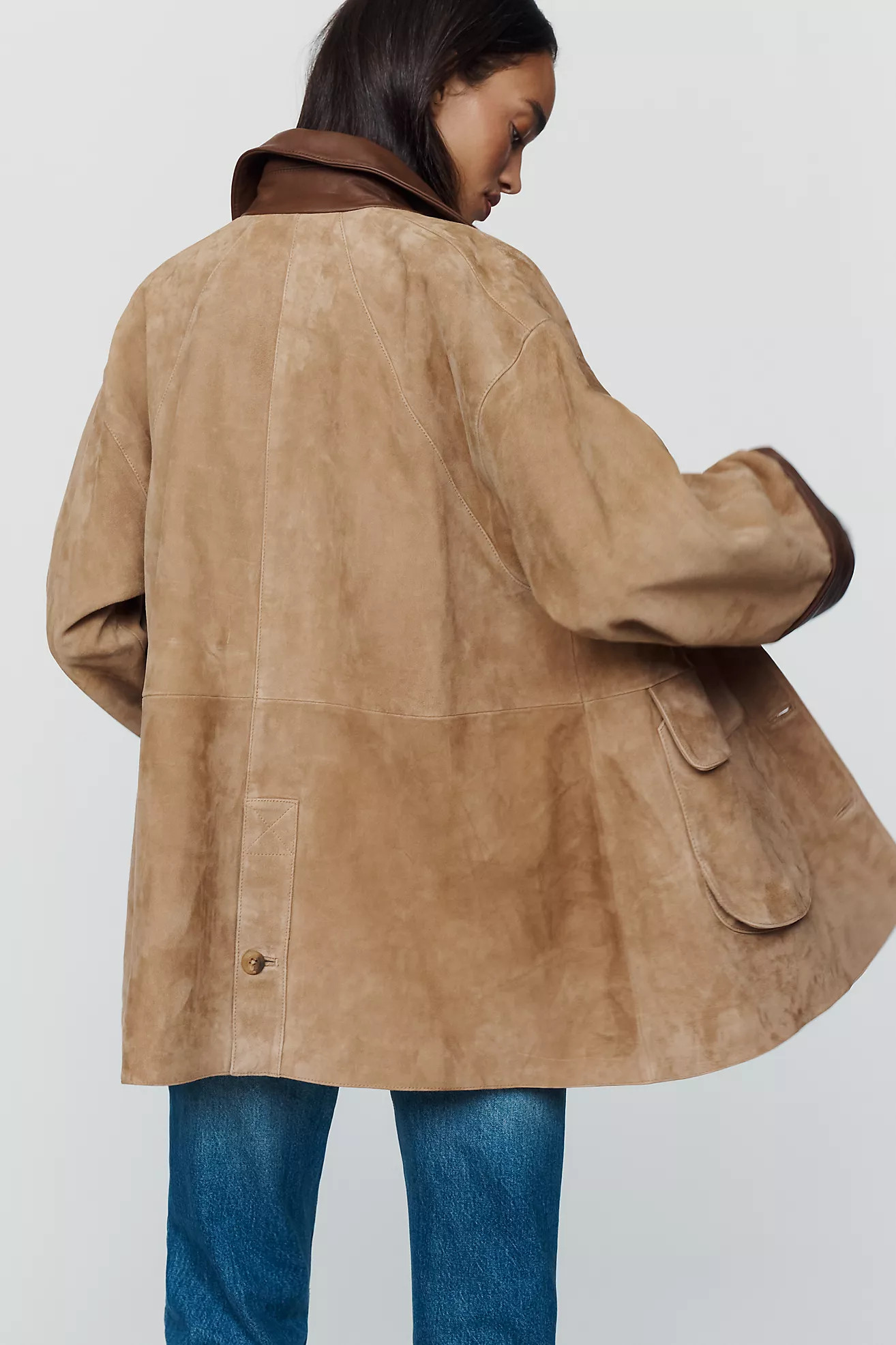 Pilcro Adelaide Suede Barn Jacket | Anthropologie (US)