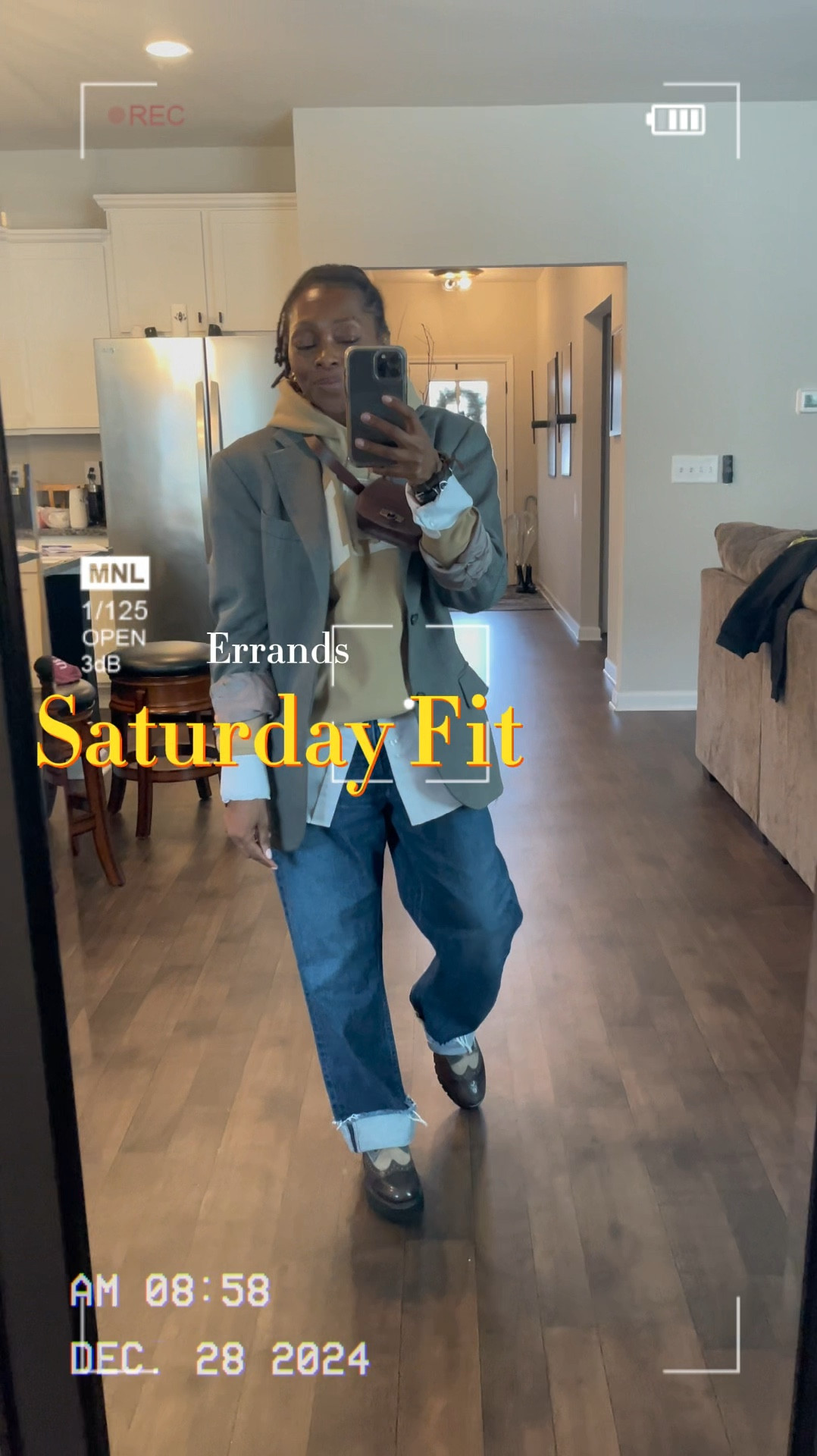 The errands fit...styling Brogues
Items will be linked or similar

Brogues: @officeofangelascott 
Jeans: @moussyofficial @moussyvintage 
Hoddie: @gap 
White Button Down & crossbody pouch: @amazon 
Blazer: Men's Thrifted
Sunnies: @elisajohnson.co

#LTKOver40 #LTKSeasonal #LTKStyleTip