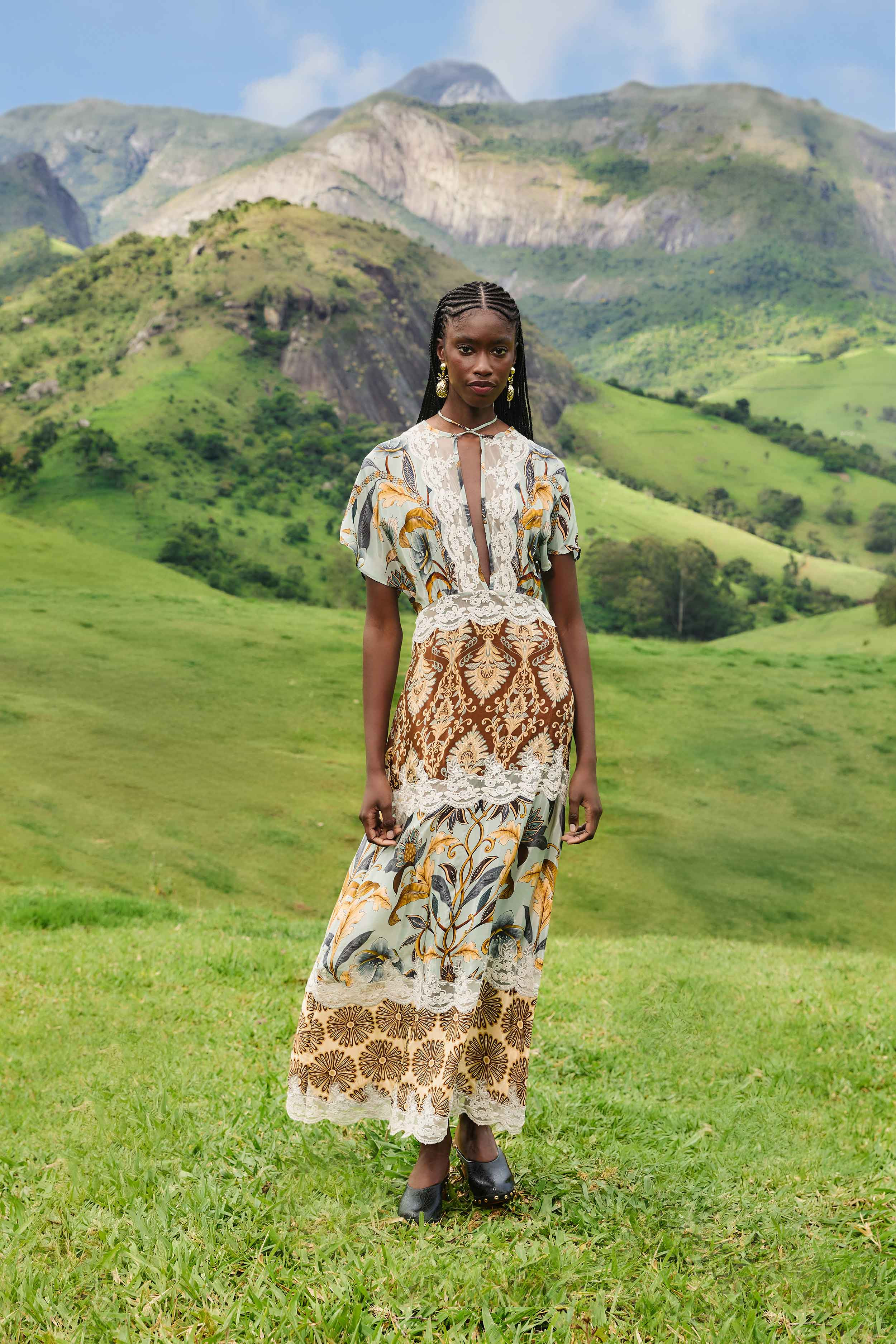 Mixed Snake Garden Maxi Dress | FARM Rio | FarmRio (US)