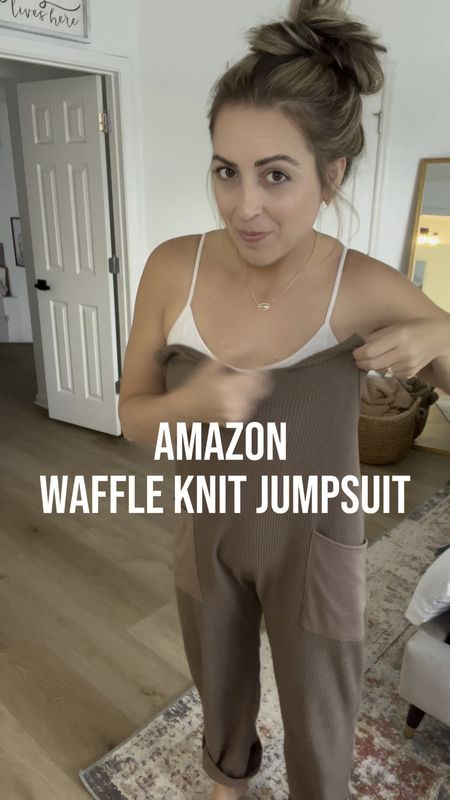 One of my FAVE types of rompers is 50% off right now! These are waffle knit and come in several of colors! I'll link my whole OOTD here! 🤎 #amazonfashion #amazon #romper

#LTKsalealert #LTKstyletip #LTKfindsunder50