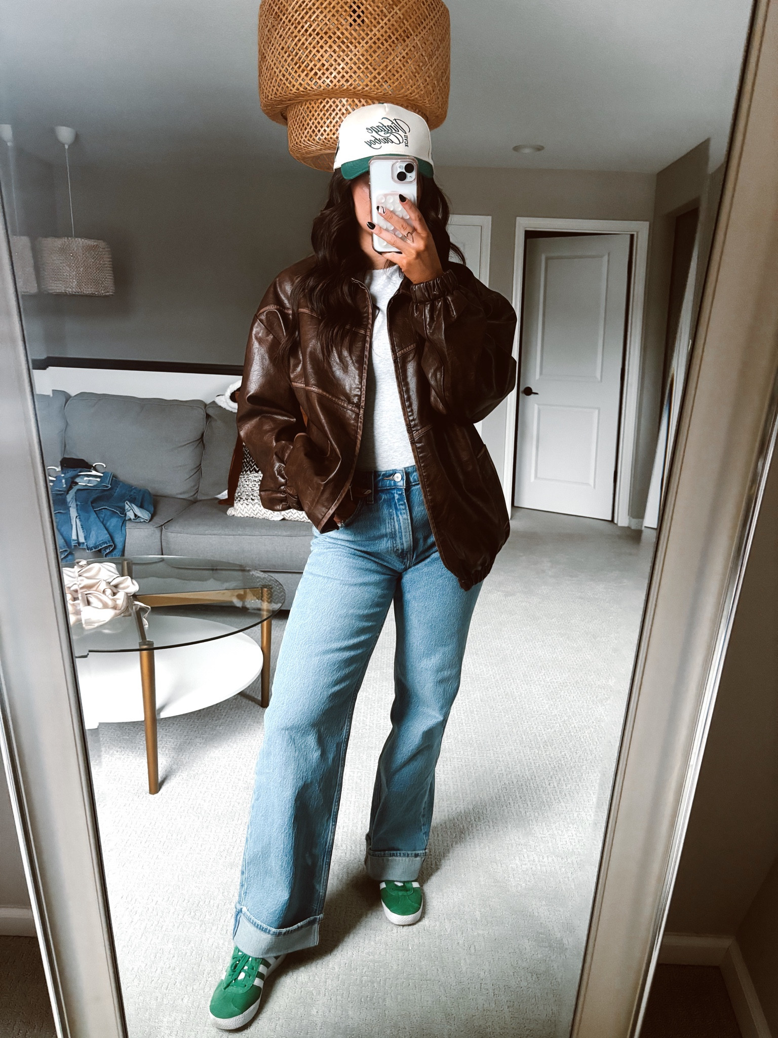 Elevated basics outfit inspo. 2025 outfit to recreate. Wearing a medium in the bodysuit and jacket and a 28 in the jeans 

#LTKFindsUnder100 #LTKSeasonal #LTKStyleTip