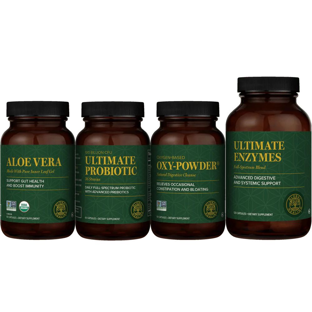 Gut Health Bundle | Supplements for Healthy Digestion & Gut Support | Global Healing Center