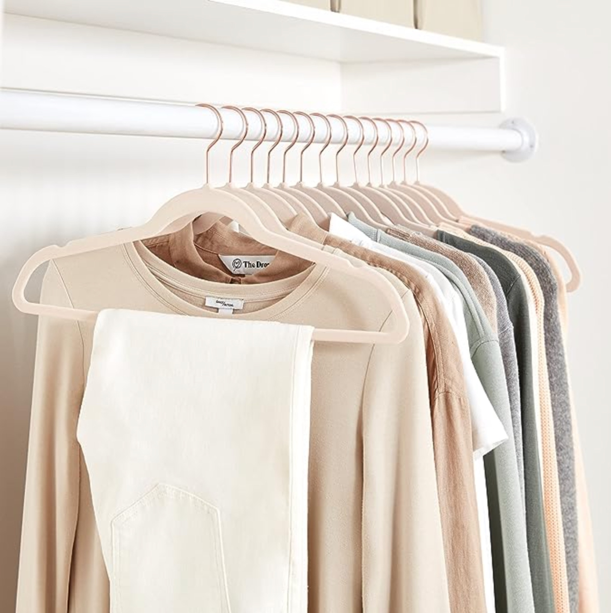 Blush Pink/Rose Gold Amazon Basics Slim Velvet, Non-Slip Clothes Hangers

#LTKHome