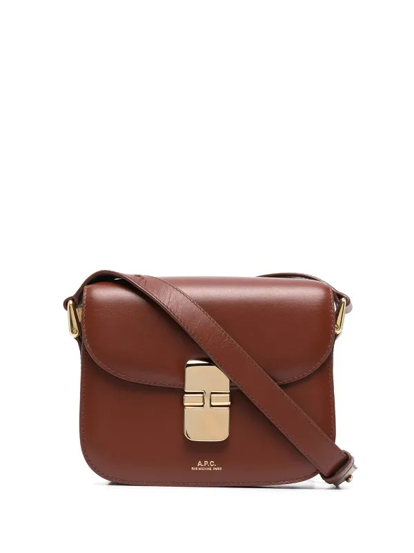 A.P.C. Grace Shoulder Bag | Brown | FARFETCH CA | Farfetch Global