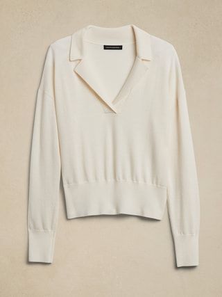 Bella Merino Sweater Polo | Banana Republic (US)