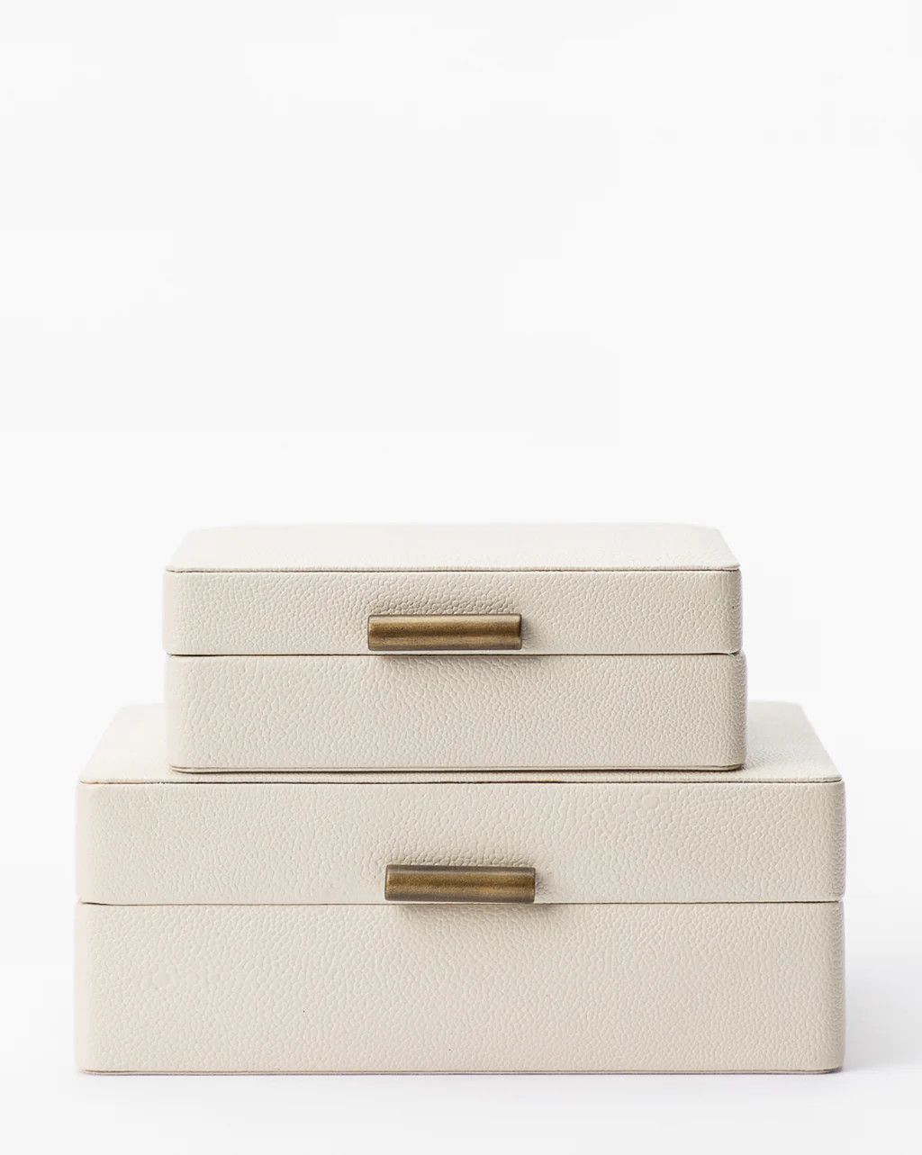 White Shagreen Box | McGee & Co.