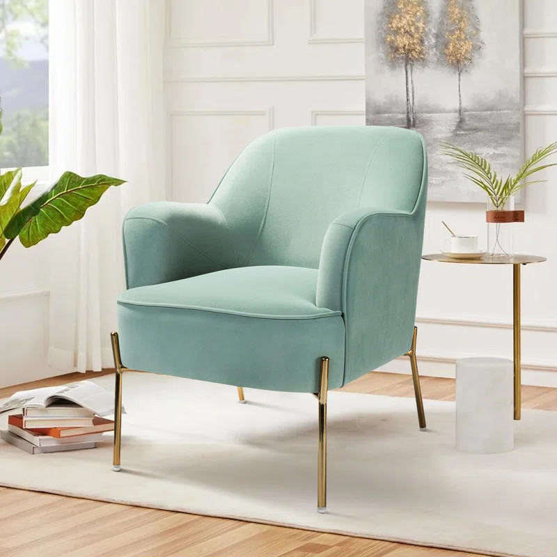 Cleo 26" Wide Contemporary Chair with Recessed Arms | Wayfair North America