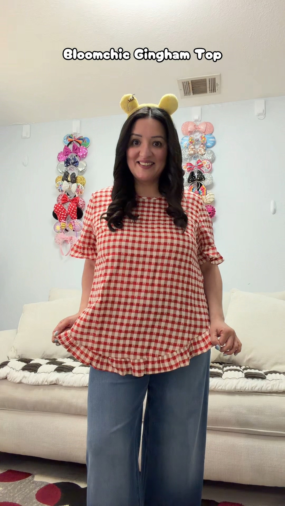 Gingham plaid from @Bloomchic Yes please! This is also the perfect Winnie the Pooh bound! #winniethepooh #disneyootd #disneystyle #poohbear Ootd 

#LTKootd #LTKgrwm #LTKdayinmylife