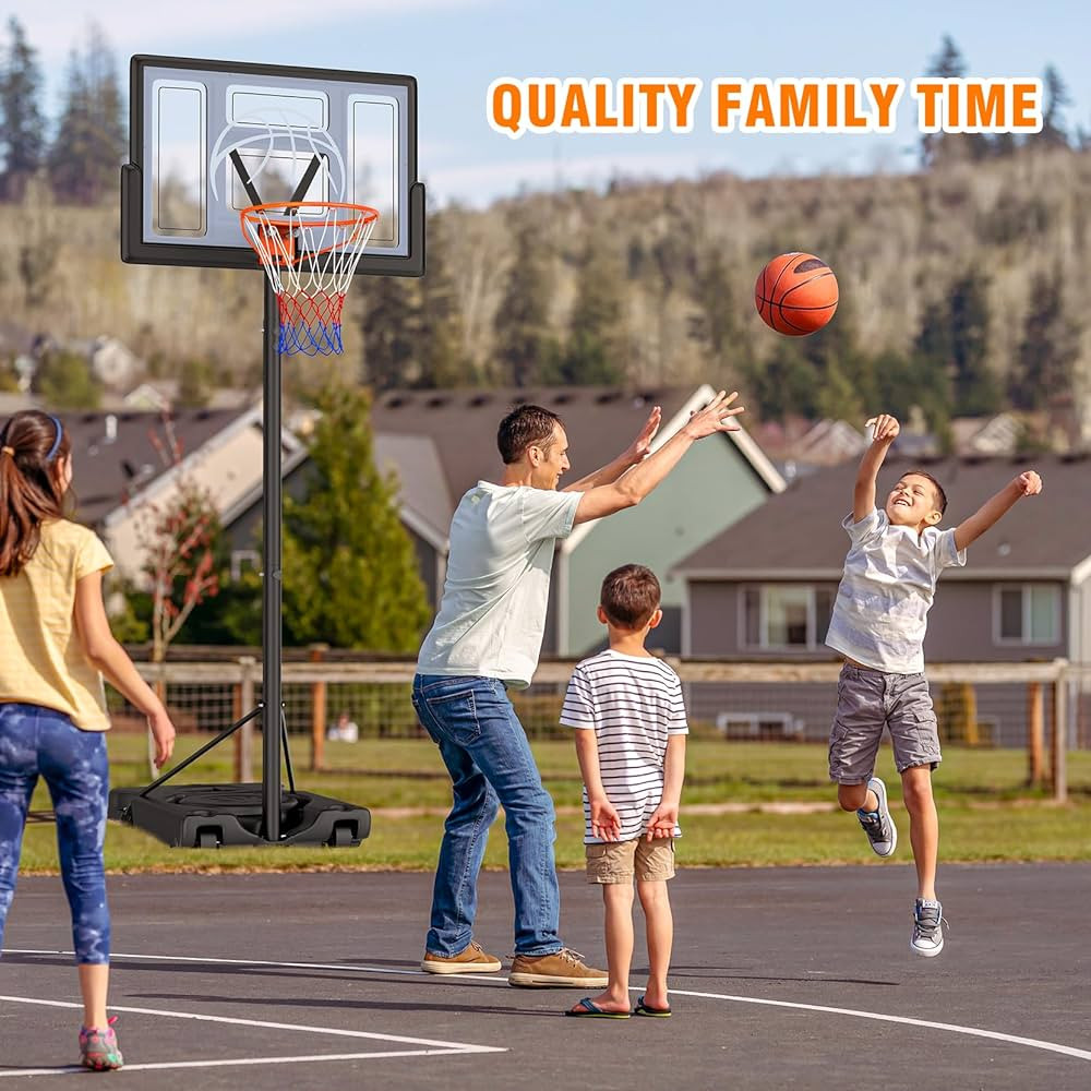 Basketball Hoop Outdoor 10ft Adjustable, Portable Basketball Hoop Goal System for Kids Youth and ... | Amazon (US)