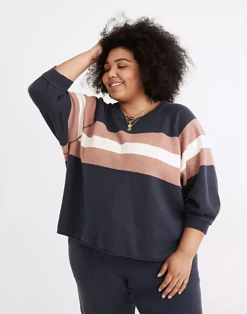 Plus Striped Telluride Pullover Sweater | Madewell