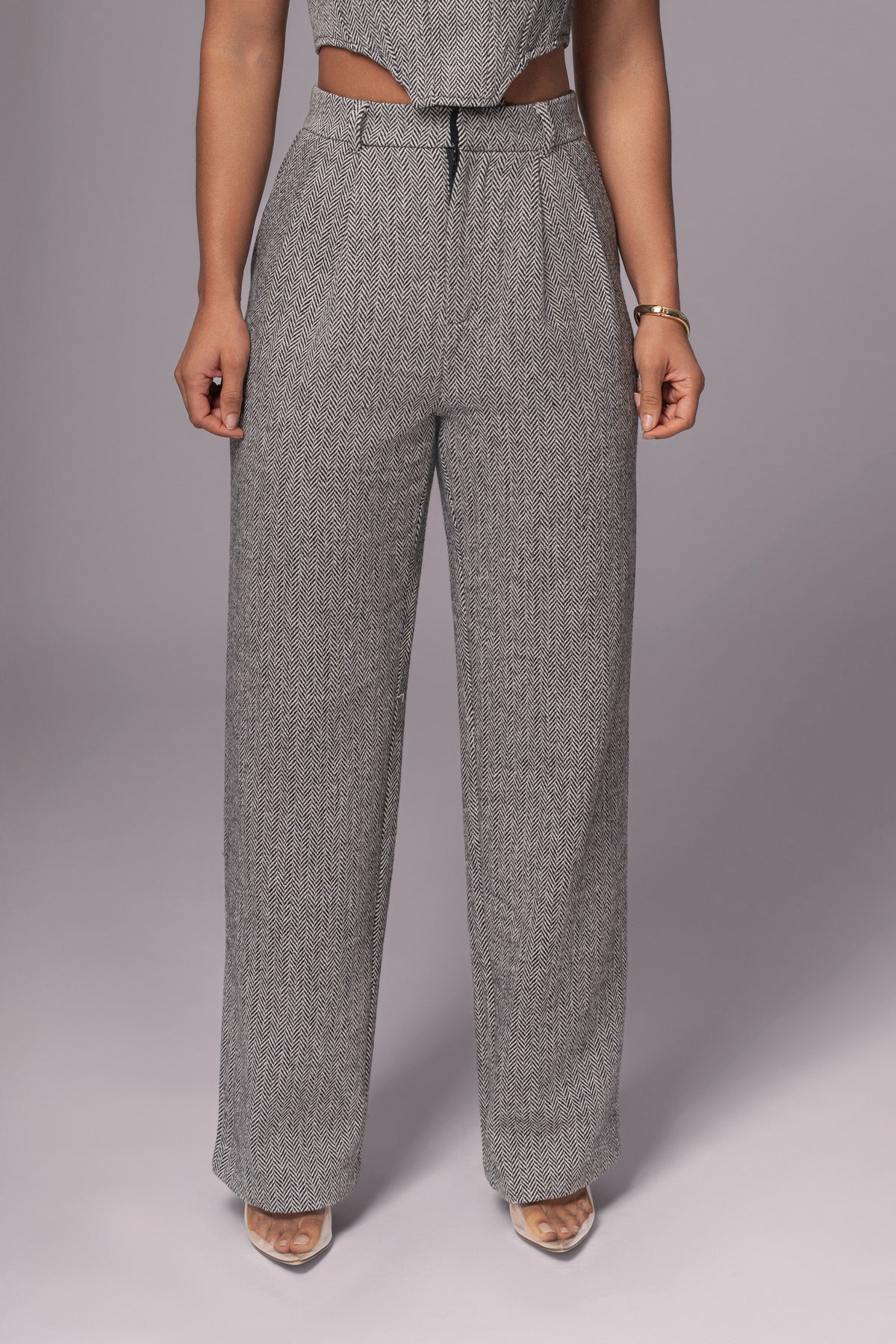 Classic Herringbone Trousers | JLUXLABEL