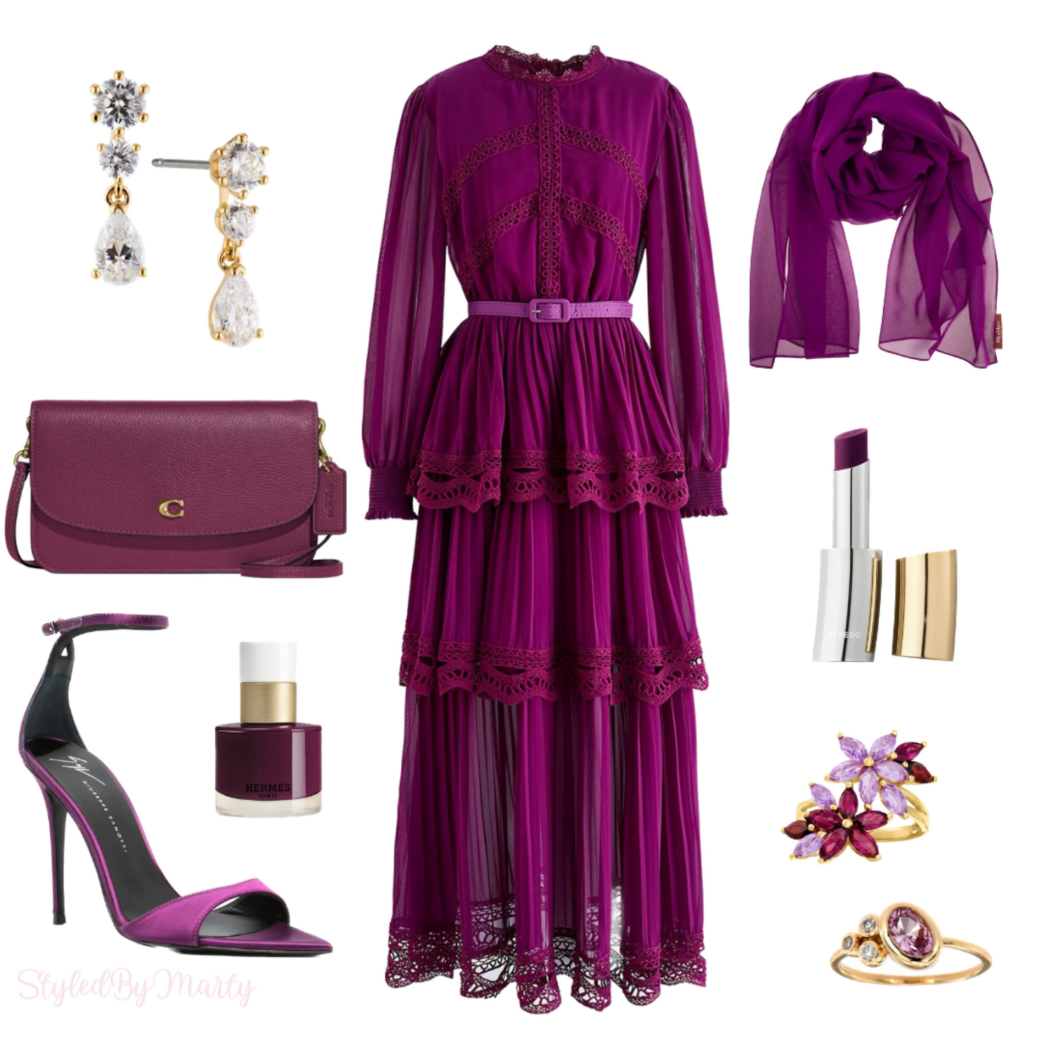 purple dress polyvore Creating My Own Polyvore Type Picture