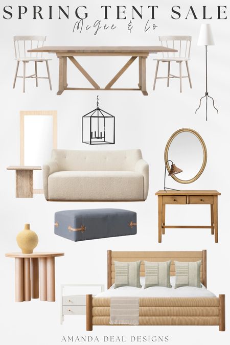 McGee & Co - Spring Tent Sale going on now! Sales up to 70% off!! 

Find more content on Instagram @amandadealdesigns for more sources and daily finds from crate & barrel, CB2, Amber Lewis, Loloi, west elm, pottery barn, rejuvenation, William & Sonoma, amazon, shady lady tree, interior design, home decor, studio mcgee x target, bedroom furniture, living room, bedroom, bedroom styling, restoration hardware, end table, side table, framed art, vintage art, wall decor, area rugs, runners, vintage rug, target finds, sale alert, tj maxx, Marshall’s, home goods, table lamps, threshold, target, wayfair finds, Turkish pillow, Turkish rug, sofa, couch, dining room, high end look for less, kirkland’s, Ballard designs, wayfair, high end look for less, studio mcgee, mcgee and co, target, world market, sofas, loveseat, bench, magnolia, joanna gaines, pillows, pb, pottery barn, nightstand, throw blanket, target, joanna gaines, hearth & hand, floor lamp, world market, faux olive tree, throw pillow, lumbar pillows, arch mirror, brass mirror, floor mirror, designer dupe, counter stools, barstools, coffee table, nightstands, console table, sofa table, dining table, dining chairs, arm chairs, dresser, chest of drawers, Kathy kuo, LuLu and Georgia, Christmas decor, Xmas decorations, holiday, Christmas Eve, NYE, organic, modern, earthy, moody

#LTKsalealert #LTKhome #LTKfindsunder100