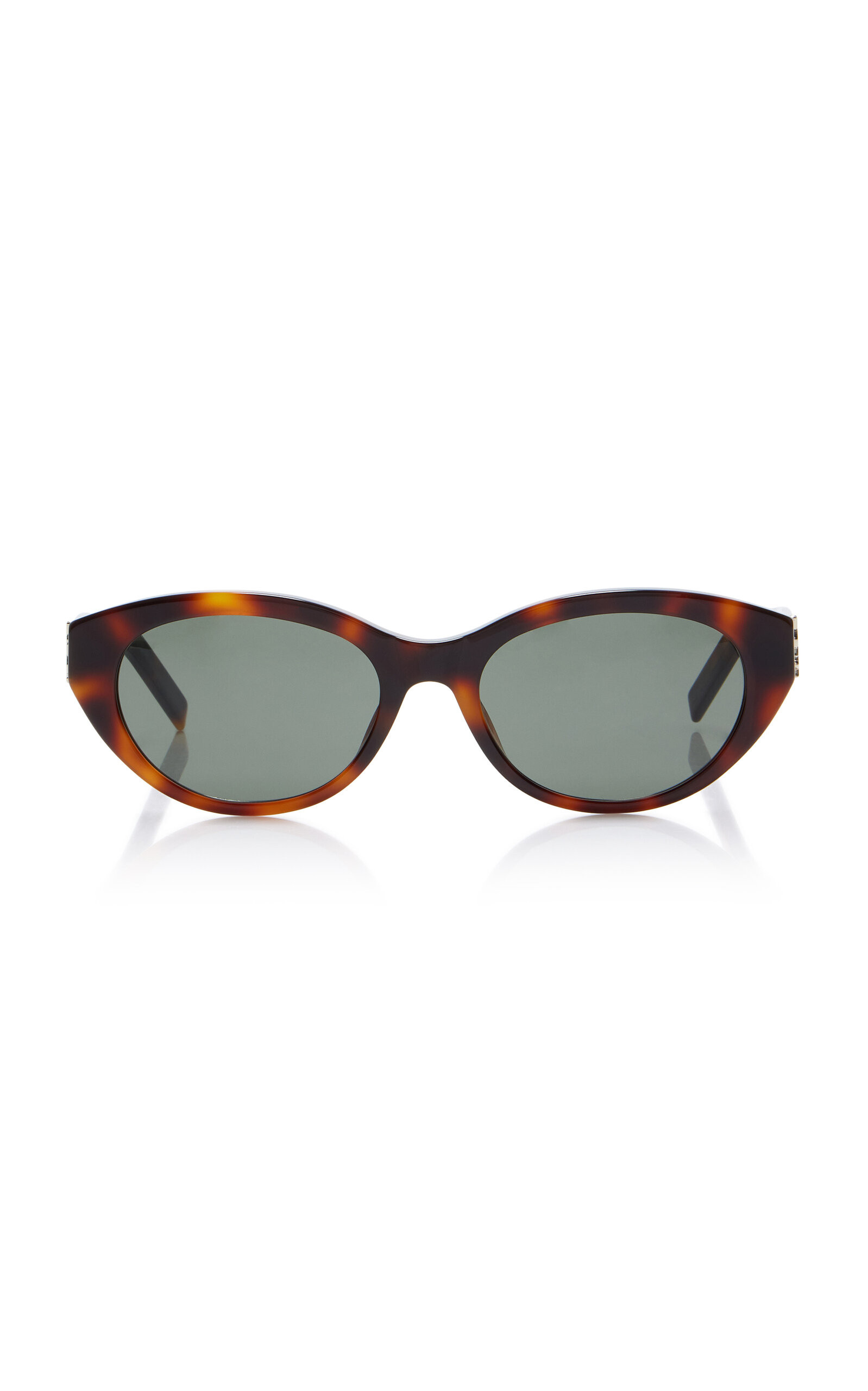 Saint Laurent Round-Frame Tortoiseshell Acetate Sunglasses - Moda Operandi | Moda Operandi (Global)