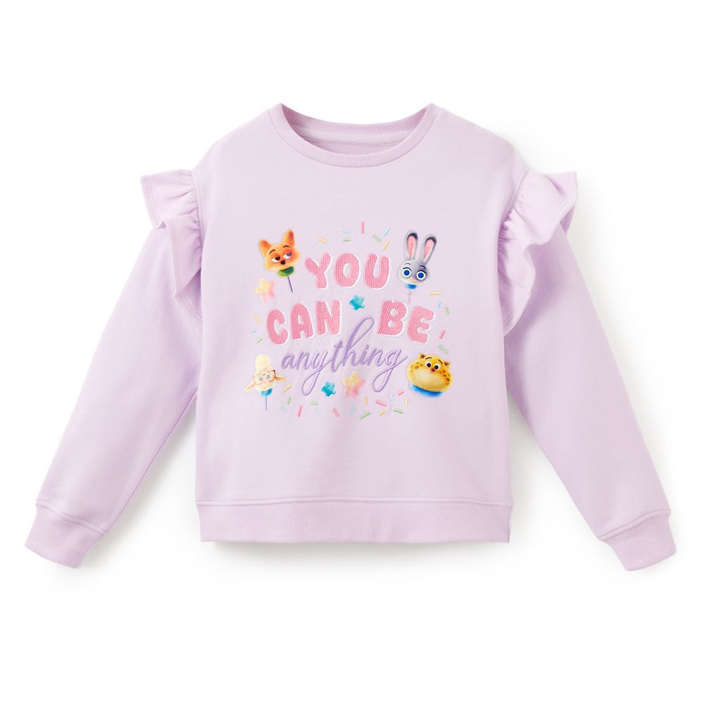 Zootopia Ruffled Fleece Pullover Sweatshirt for Kids | Disney Store