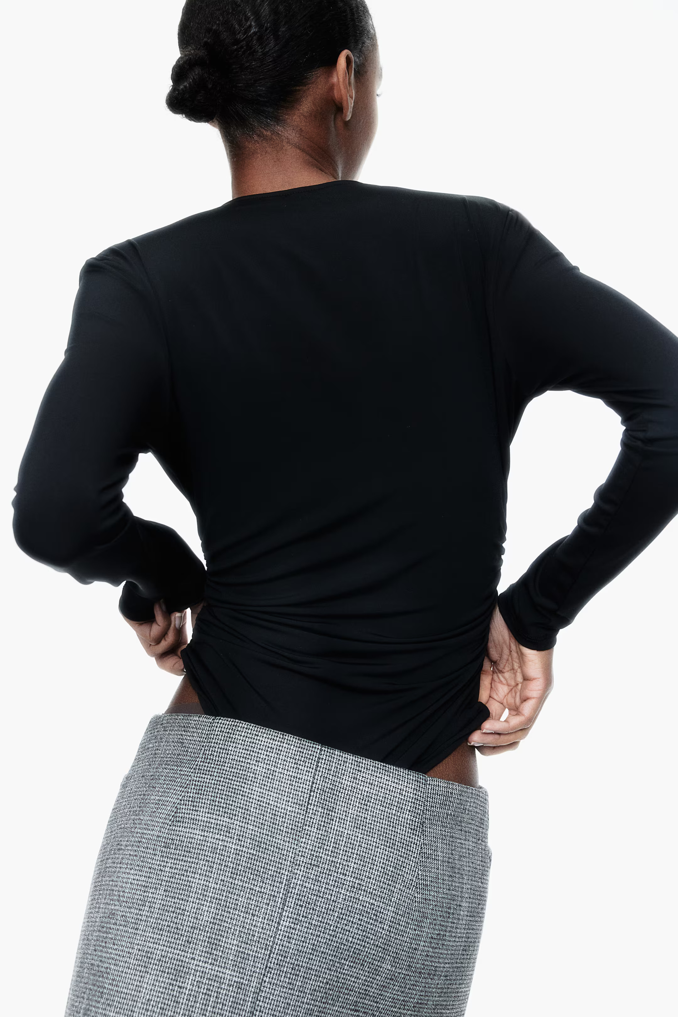 Draped V-neck thong body | H&M (UK, MY, IN, SG, PH, TW, HK)