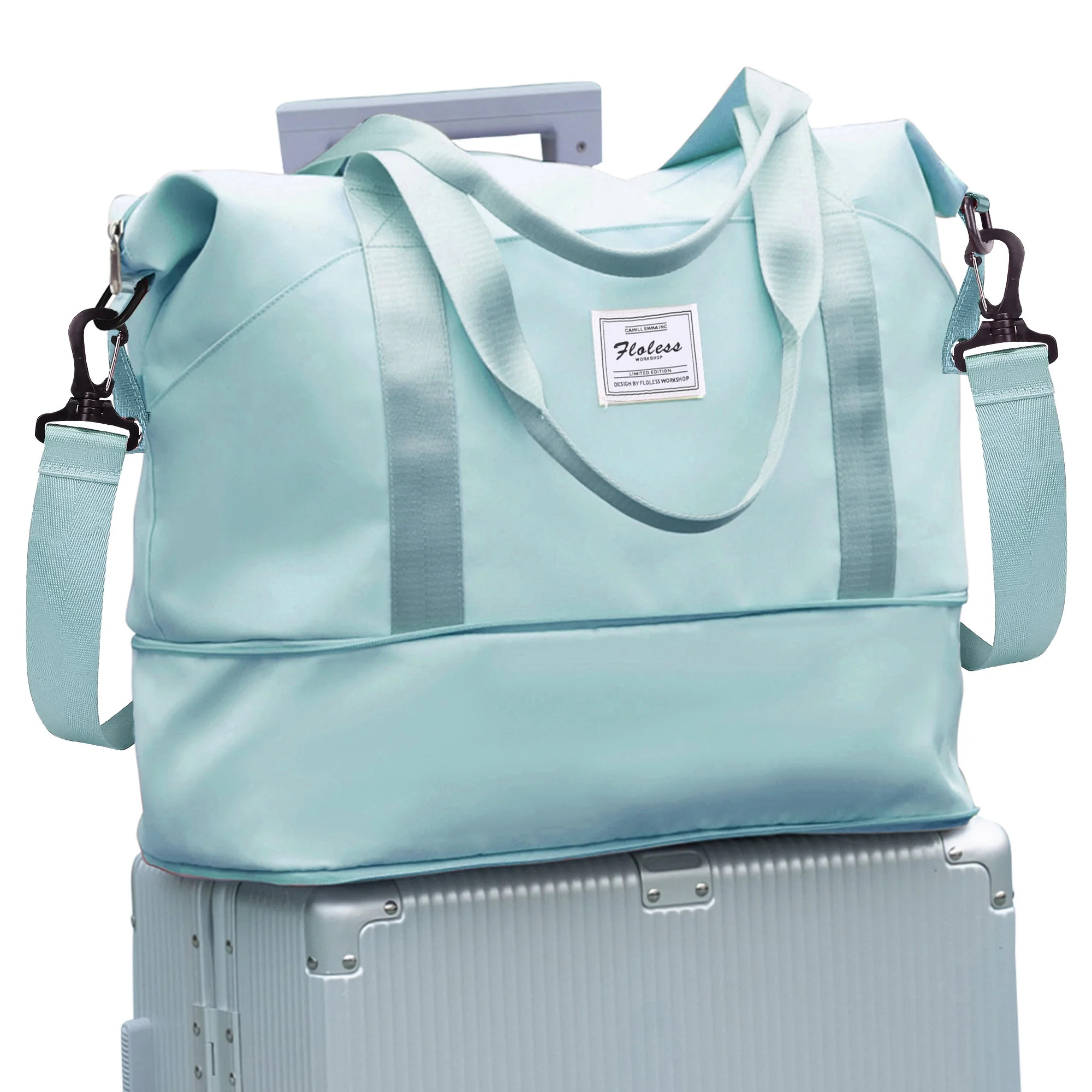 Weekender Bag for Women, travel duffel bags with Trolley Sleeve, Sport Gym Tote Bag for Men, Carr... | Walmart (US)