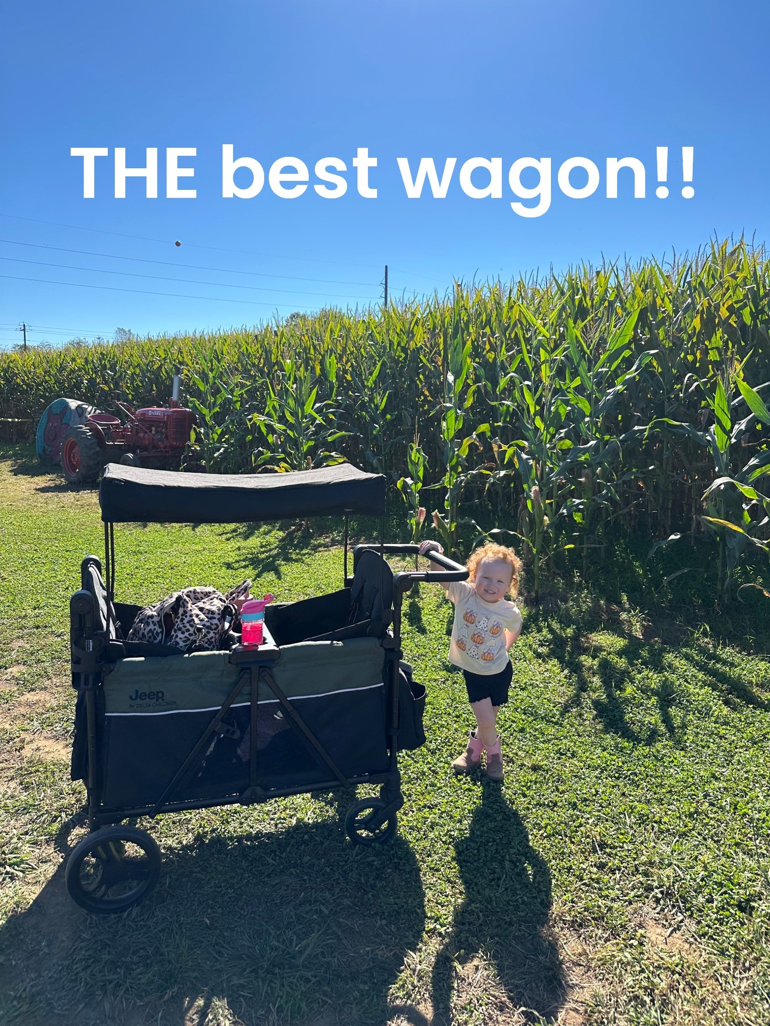 this is THE best wagon!!

🪑 2 seats with seatbelts
(can use 2, 1, or even remove both)
☀️ Removable canopy for shade
🥤 Snack tray & cup holders
🛞 Easy to steer & smooth riding wheels
🧳 Lots of pockets and storage
🙌🏼 Folds up and out with one motion

follow me on Instagram or TikTok for more mama finds 🥰 @taylorleeroberts 

#LTKBaby #LTKKids #LTKFamily