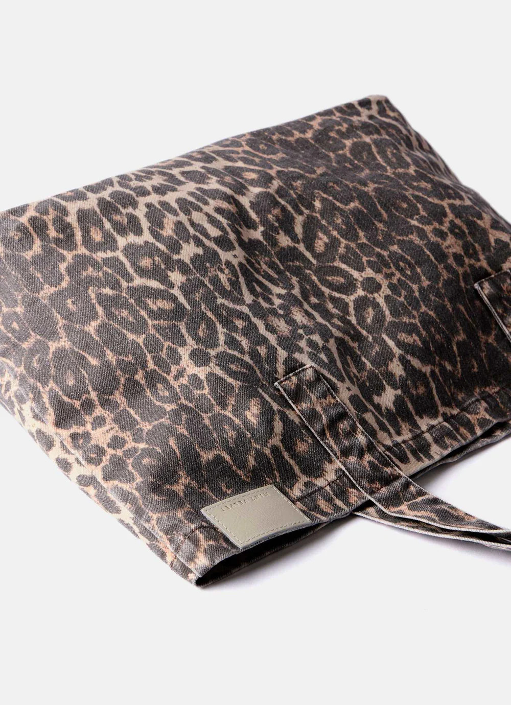 Leopard Print Denim Tote Bag | Mint Velvet