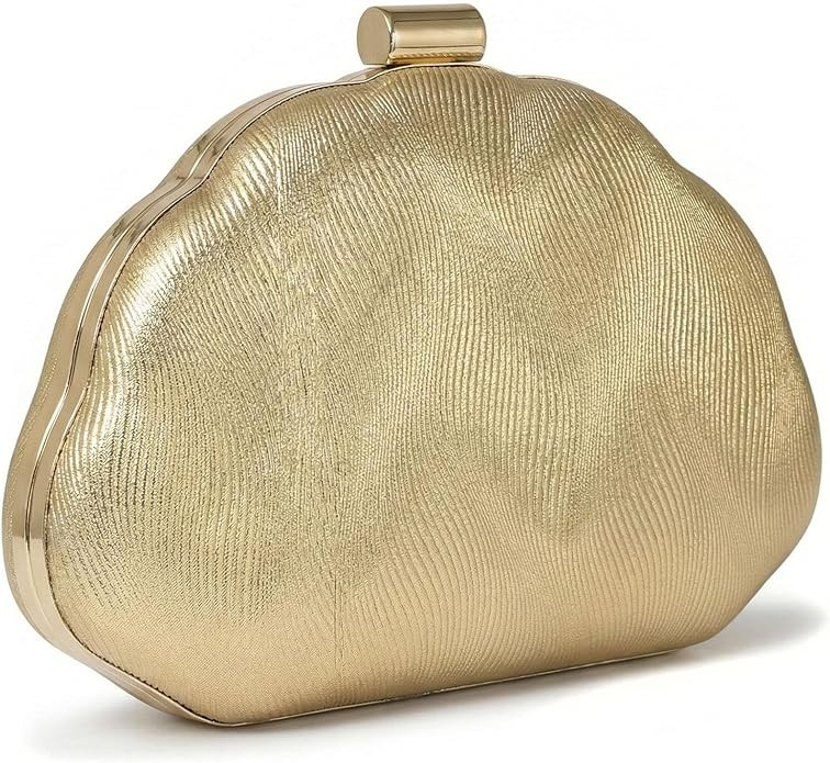 Gold Clutch Purses for Women, Gold Bag Metallic Shell | Amazon (US)