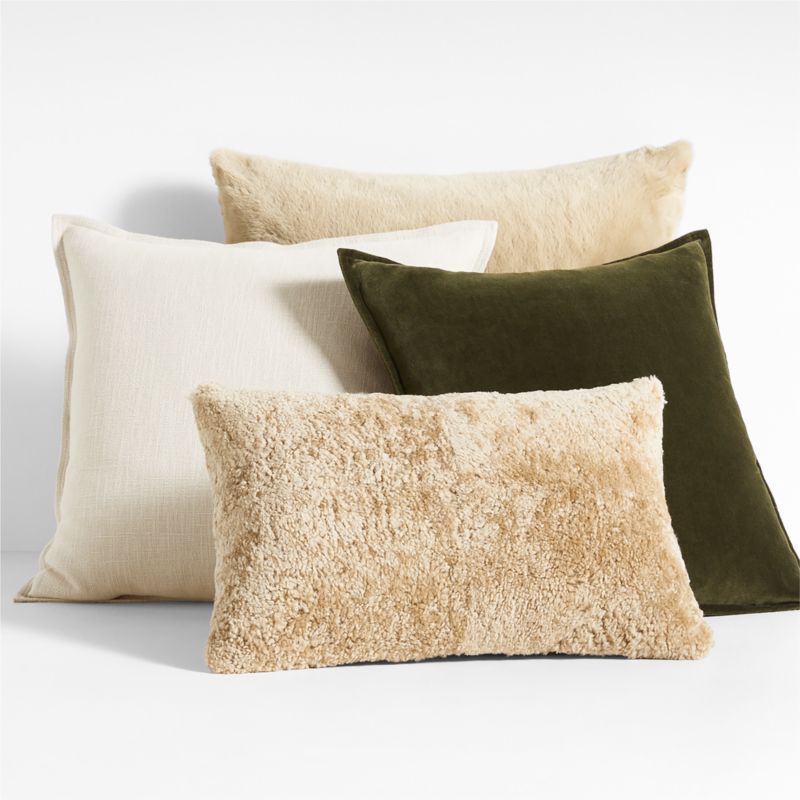 Calming Neutrals Throw Pillow Arrangement | Crate & Barrel | Crate & Barrel