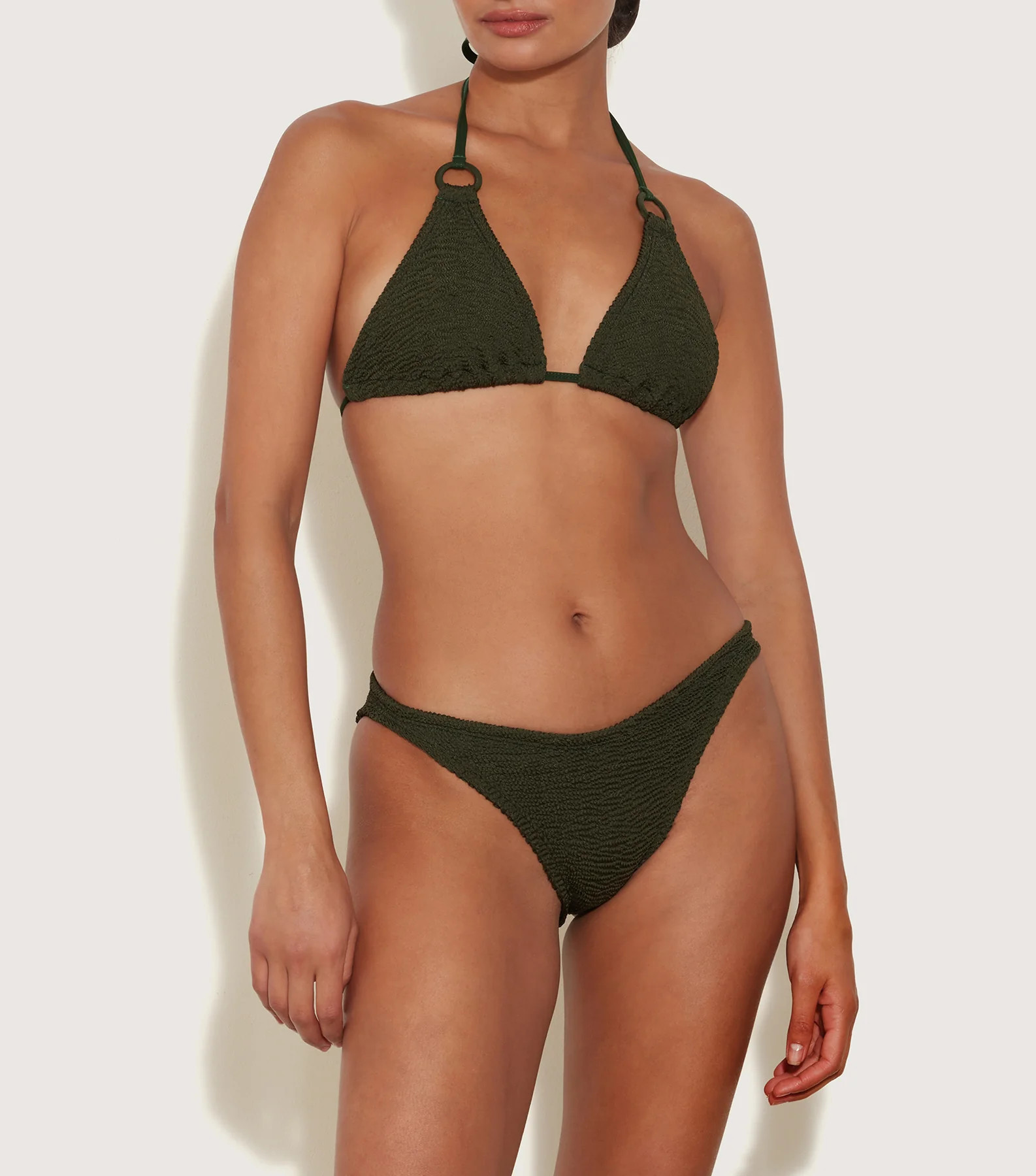 Eva Bikini - Metallic Khaki | HUNZA G