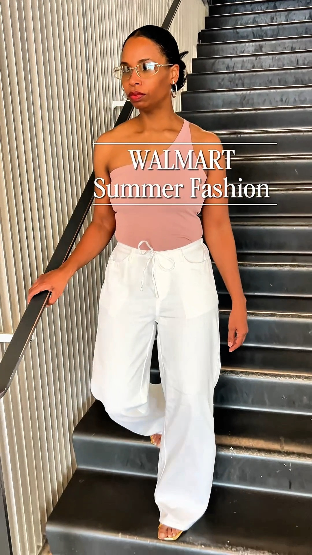 Walmart is going to have us cute and comfortable with their summer casual wear. This one shoulder tank has a built in bra and the these pull on pants are really comfortable.

#LTKootd #LTKgrwm #LTKOver40
