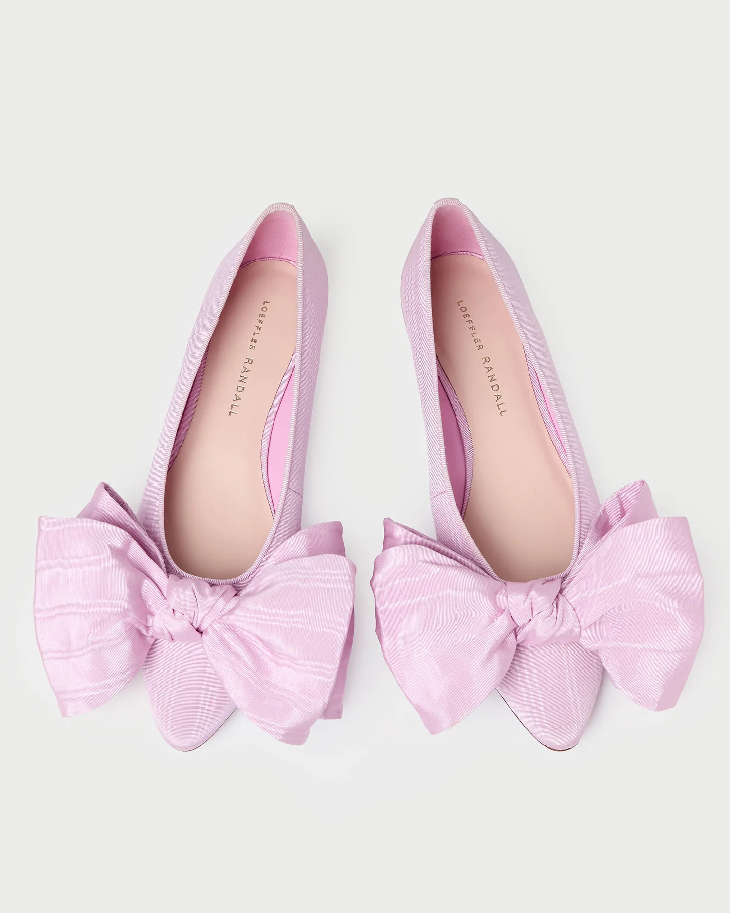 Noa Pink Moiré Bow Flat | Loeffler Randall