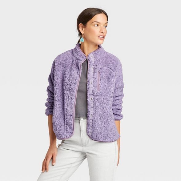 Women's Faux Fur Sherpa Jacket - Universal Thread™ | Target