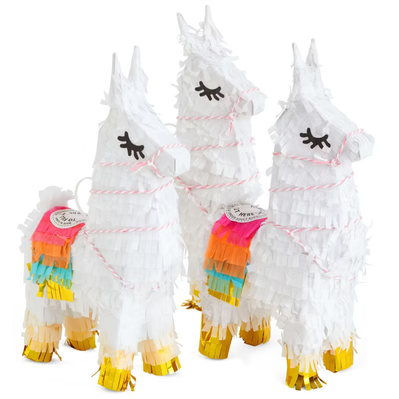 Juvale 3-Pack of Mini Llama Pinatas for Birthday Celebration, Cinco de Mayo Fiesta Decorations, A... | Target