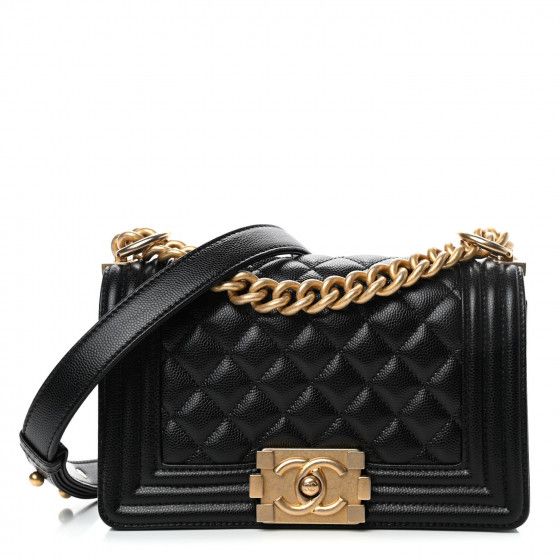 CHANEL

Caviar Quilted Small Boy Flap Black | Fashionphile